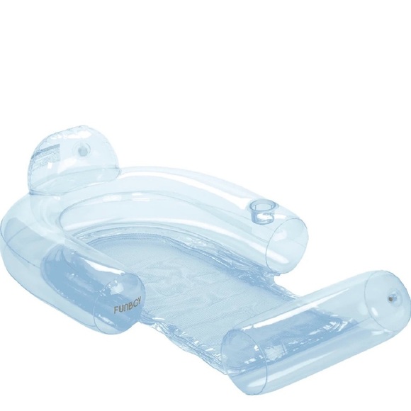 Funboy- NWT mesh chair float- clear blue- 53in long! - Picture 2 of 7